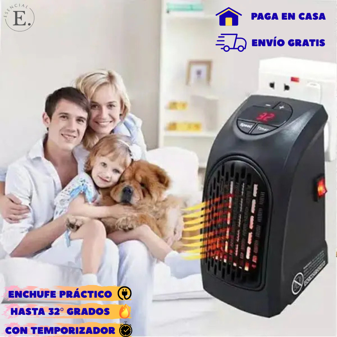 CALEFACTOR ELECTRICO ABRASIO: Lleva el calor a cualquier rincón