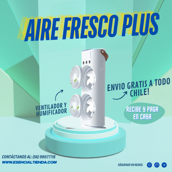 Aire Fresco Plus - Enfría tu ambiente en minutos! 🥶