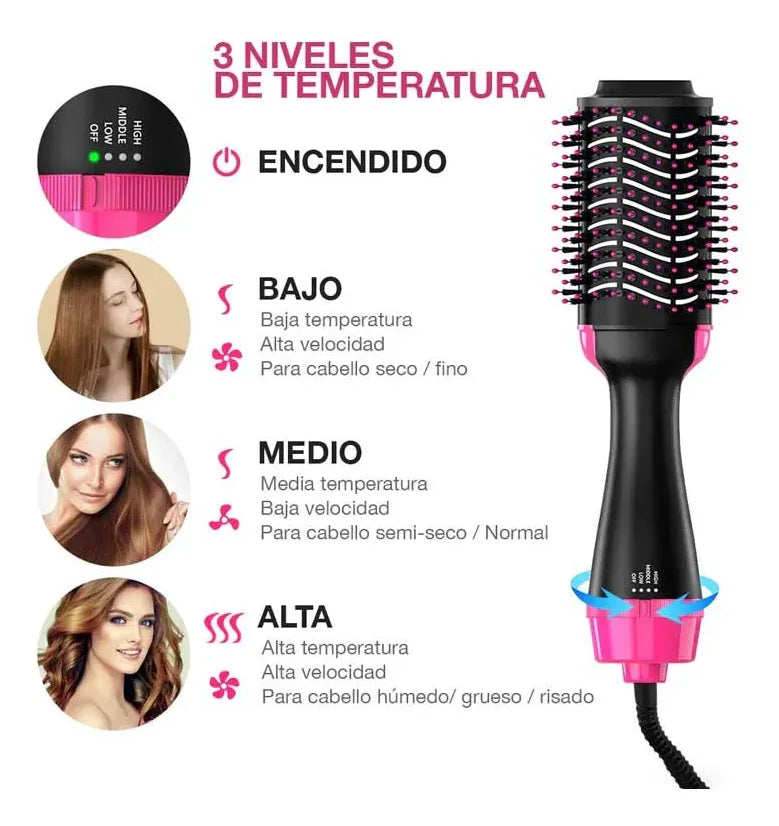 Cepillo 3 en 1 ONE STEP: Cepilla, Alisa y Seca