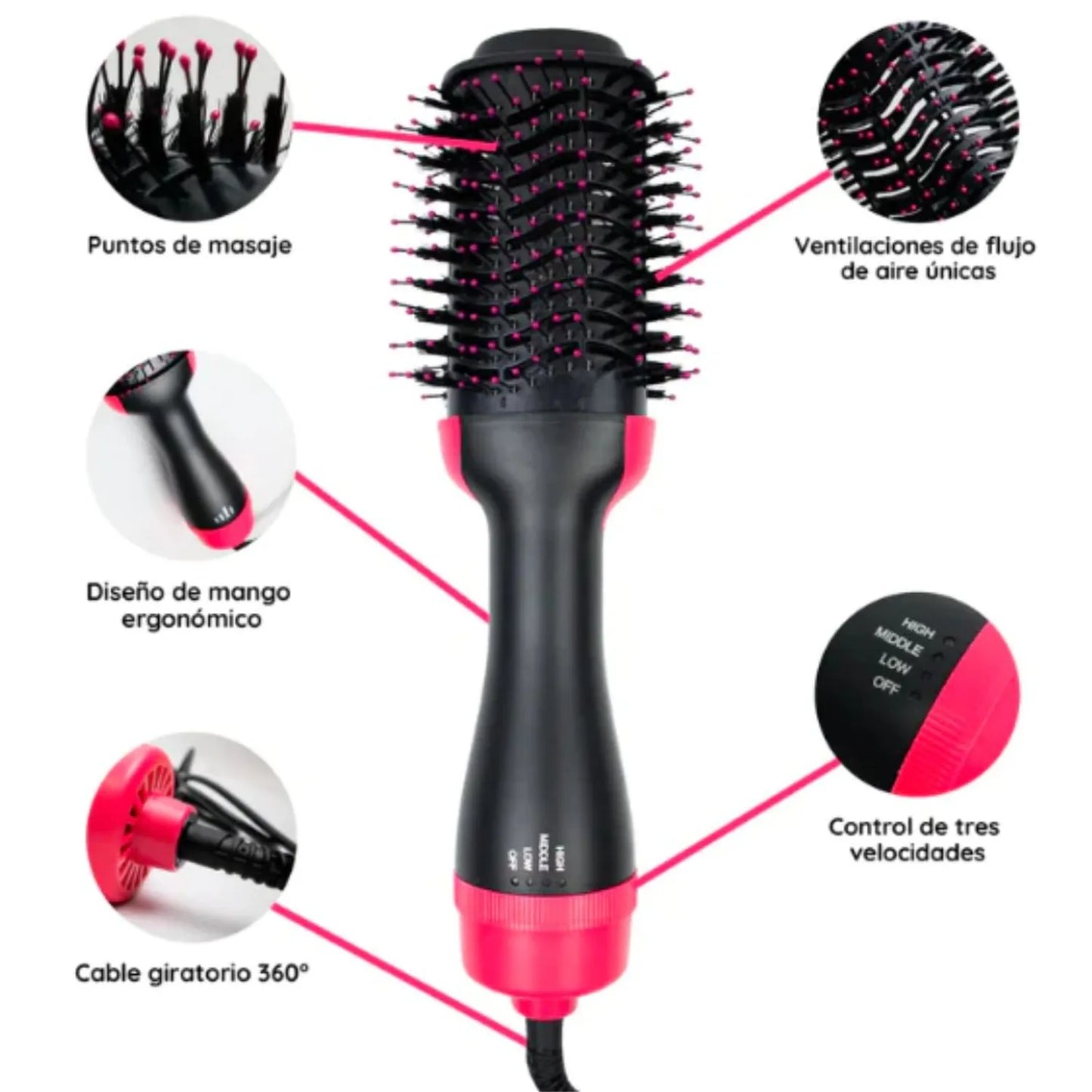 Cepillo 3 en 1 ONE STEP: Cepilla, Alisa y Seca