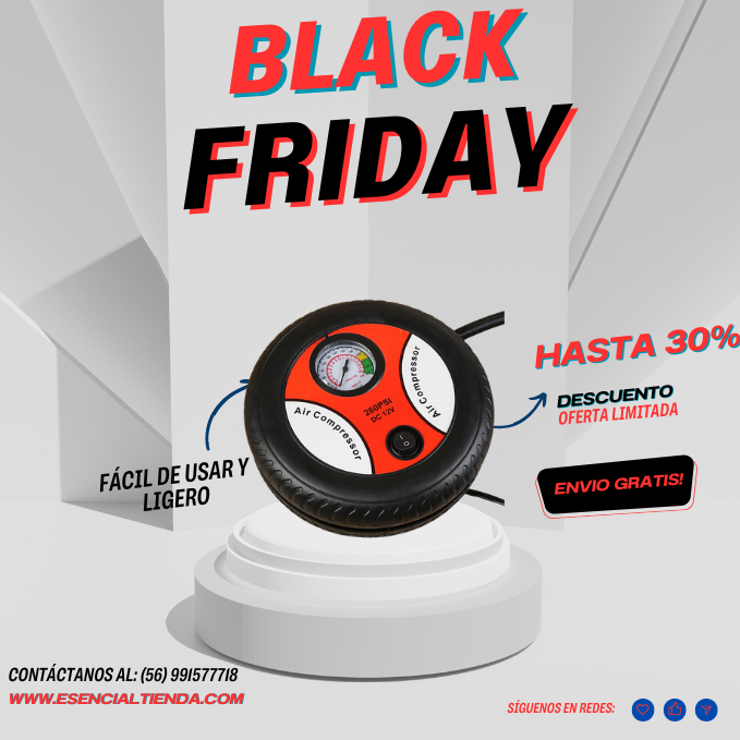 💨 Mini Aire Turbo - Infla tus neumáticos en minutos! 🛞 ✅