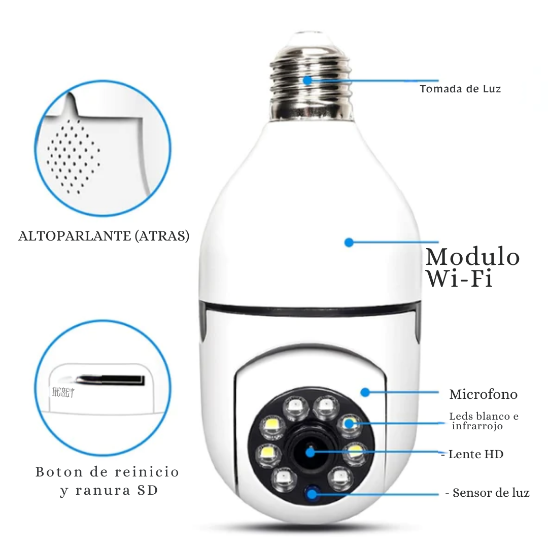 Cámara Spy Noctum 360° Wi-Fi 🔥 ENVIO GRATIS 🔥