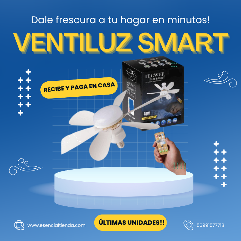 Ventiluz Smart - Enfría tu ambiente con estilo