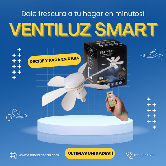 Ventiluz Smart - Enfría tu ambiente con estilo