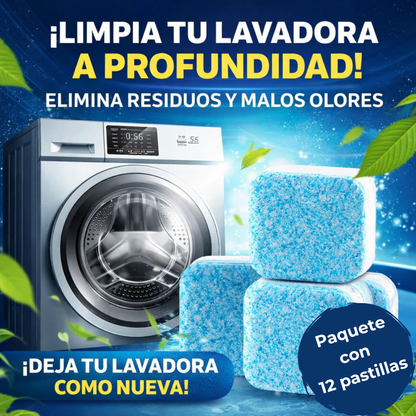 Pastillas Premium Limpieza Profunda para Lavadoras - Pack x12
