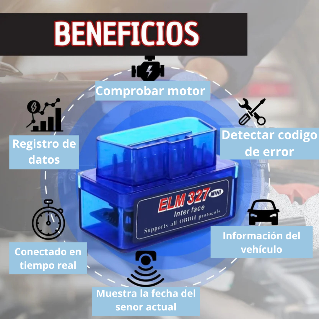 Mini scanner automotriz + kit de vino de regalo 🎁