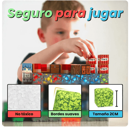 Bloques Magnéticos CreaCraft™  - Construye tu propio mundo