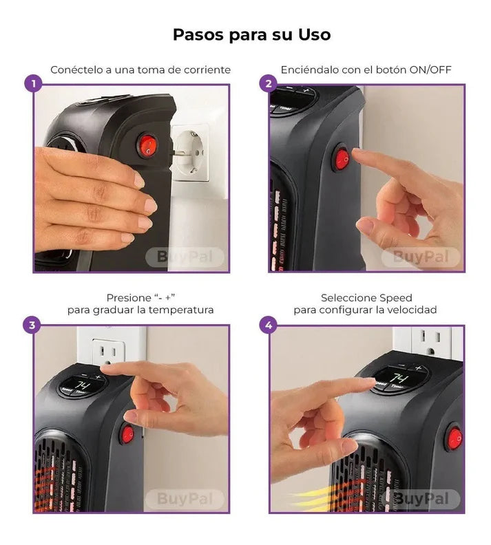 CALEFACTOR ELECTRICO ABRASIO: Lleva el calor a cualquier rincón