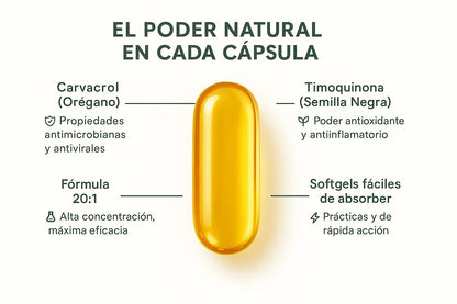 Aceite de Orégano con Semilla Negra - El Original