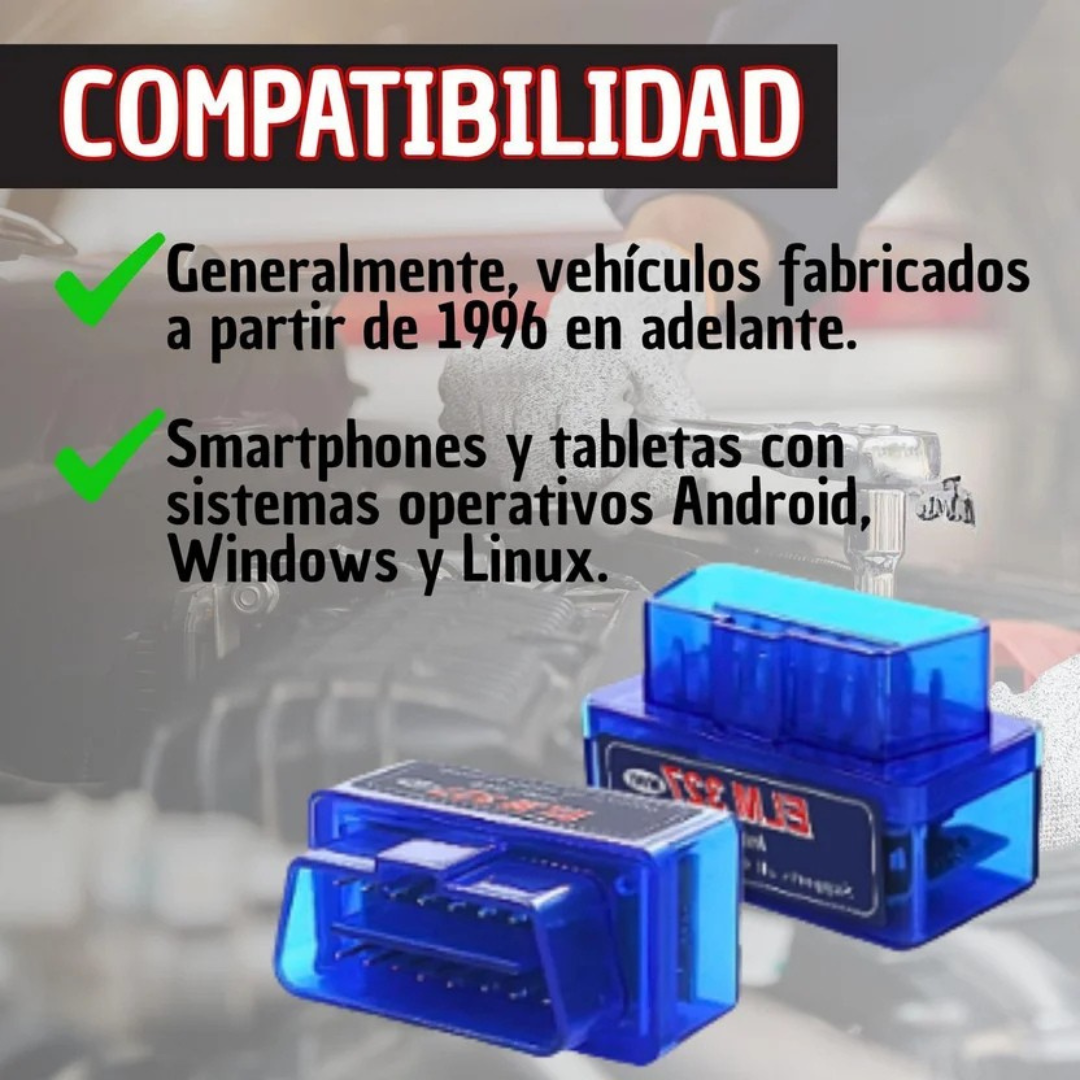 Mini scanner automotriz + kit de vino de regalo 🎁