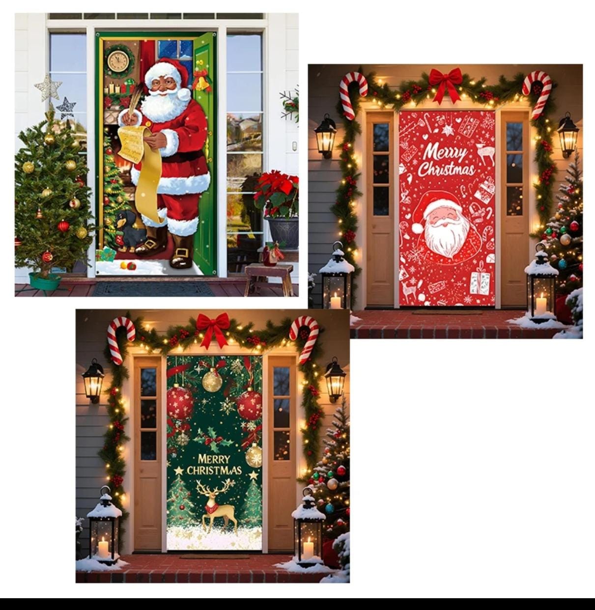 Fundas Navideñas para Puertas 🎄🎅🏻
