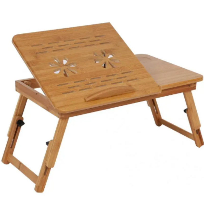 Mesa BambuFlex: comodidad portátil. Trabaja desde tu cama o sofá, sin mala postura. 😌💻