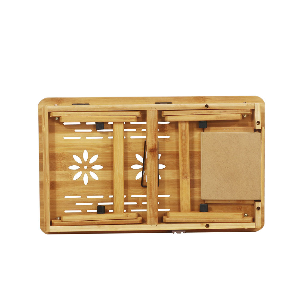 Mesa BambuFlex: comodidad portátil. Trabaja desde tu cama o sofá, sin mala postura. 😌💻