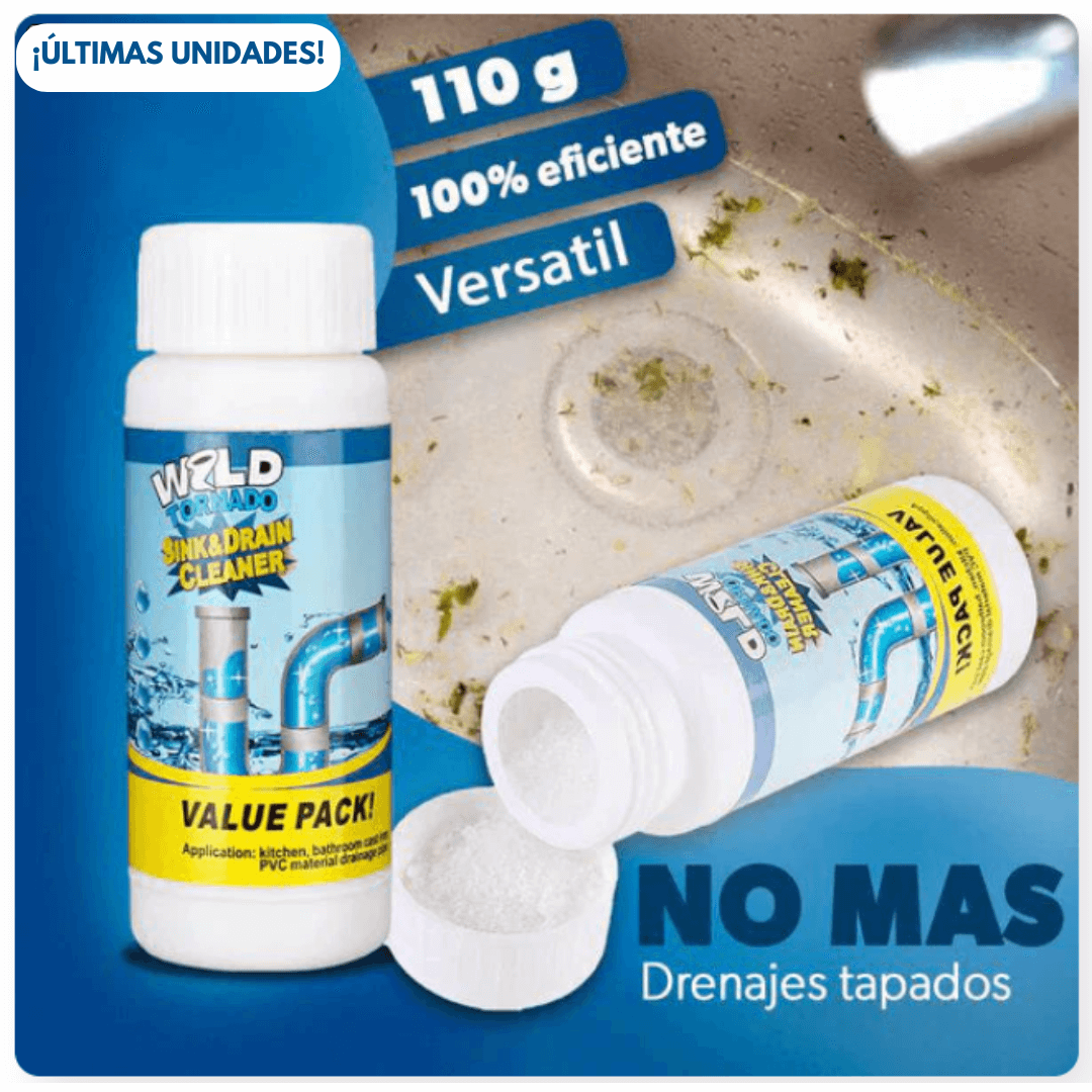 Polvo limpiador de cañerías - Pack con 3