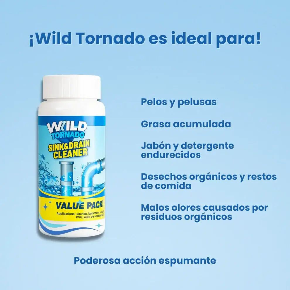 Polvo limpiador de cañerías - Pack con 3