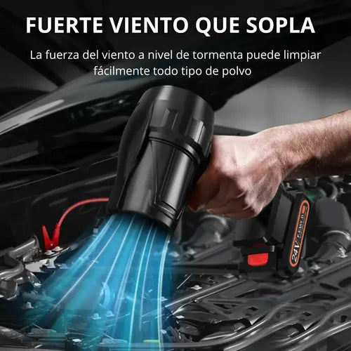 SOPLADOR TURBO + 1 BATERIA EXTRA + ESTUCHE RÍGIDO DE REGALO 🎁